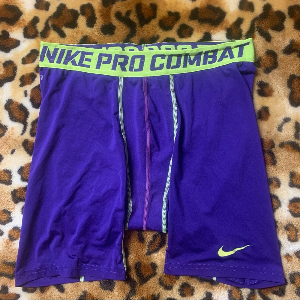 Nike Pro Combat Men's Purple Compression Shorts men’s large
